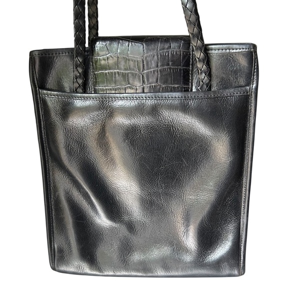 Vintage Brighton Croc Embossed Leather Shoulder Bag (1996) - Picture 5 of 11